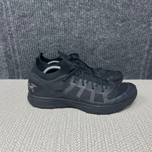 Arc’Teryx Norvan 3 SL Trail Athletic Running Shoes Black Mens Size 12 US
